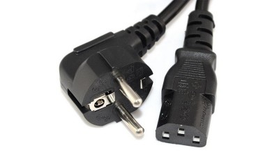 Кабель живлення мережевий трапеція 1м (19430)