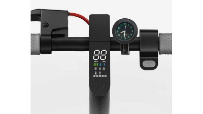 Годинник на руль електросамоката з кріпленням і підсвіткою (19666)