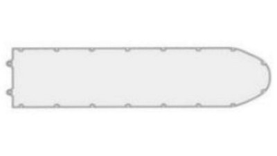 Нижня захисна кришка акумулятора 54.3*13.4см Ninebot MAX G30 (19698)