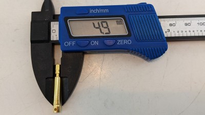 Мідний конектор банан для дронів 4мм пара (19744)