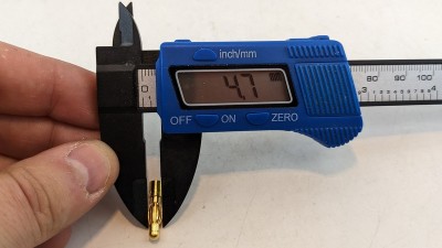 Мідний конектор банан для дронів 4мм пара (19744)