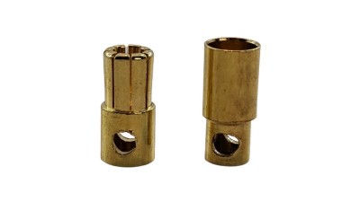 Мідний конектор банан для дронів 6мм пара (19746)