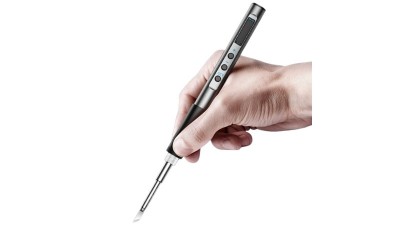 Розумний паяльник з дисплеєм 65W T12 PD DC5.5*2.1 Type C з жалом (19752)