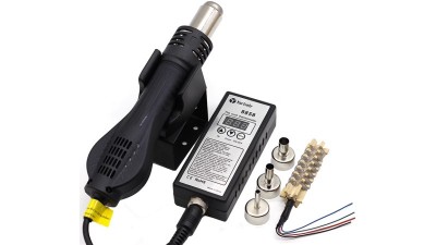 Термоповітряний паяльний фен 8858 комплект (19753)