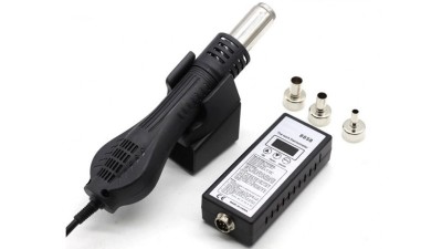 Термоповітряний паяльний фен 8858 комплект (19753)