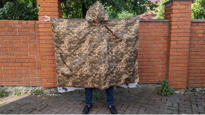 Тактичний пончо дощовик всесезонний з тканини Фарадея (19789)