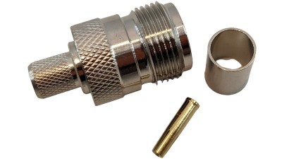 Радіочастотний роз'єм обжимний N NCK-5 під кабель RG58 мідь (19829)