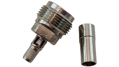 Радіочастотний роз'єм обжимний N NCK-3 під кабель RG-58 цинк (19830)