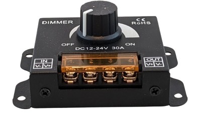 Світлодіодний димер регулятор яскравості LED 12V 24V 30A (19850)