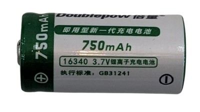 Аккумулятор LiIon Doublepow 16340 750mAh (20029)
