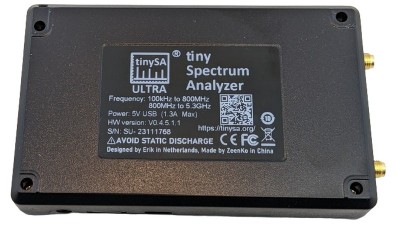Векторний аналізатор спектру частот TinySa ULTRA 100.0kHz-6.0GHz (20059)
