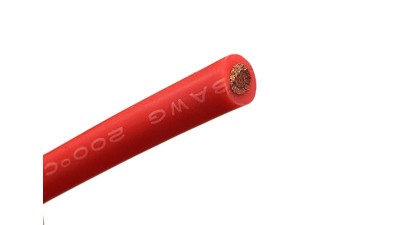Кабель силіконовий силовий 8AWG червоний 1м (20069)