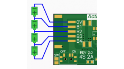 Балансир 4s 2A LiFePo4 плата (20845)