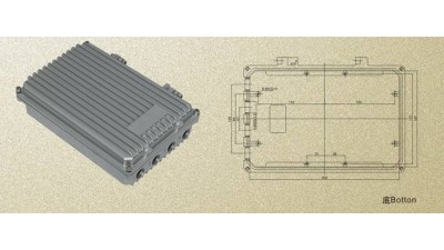 Водонепроникний алюмінієвий корпус з резиновим ущільнювачем TEA-020 260x167x82mm   (20891)