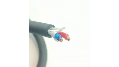 Силовий кабель у гумовій ізоляції YCW 2x6 мм² гнучкий вогнетривкий 1м (20914)