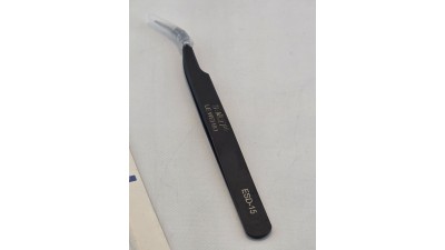 Пінцет металевий, вигнутий ESD-15 120мм (20728)