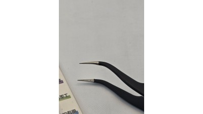 Пінцет металевий, вигнутий ESD-15 120мм (20728)