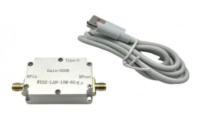 Малошумний підсилювач 30 dB 10M-6GHz МШП LNA Low Noise Amplifier (20743)