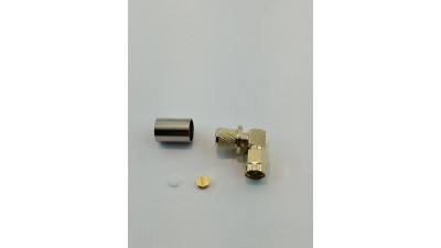 Кутовий розʼєм SMA-male JW-5 обжимний (20721)