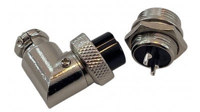 GX16-2 кутовий пара - штекер і гніздо (20959)