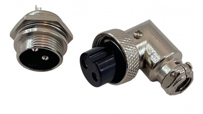 GX16-2 кутовий пара - штекер і гніздо (20959)