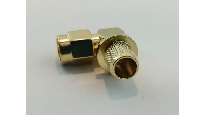 Кутовий розʼєм SMA-male JW-5 обжимний (20721)