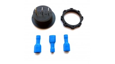 DC вольтметр-амперметр DC 9V-48V 0-10A круглий (20828)