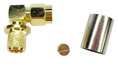 Кутовий розʼєм SMA-male JW-5 обжимний (20721)