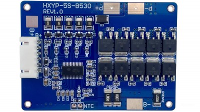 BMS плата захисту Li-Ion 5S 21V 30A з балансиром (21043)